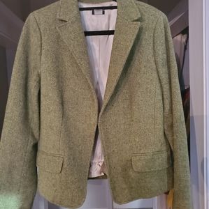 J. Crew Green Wool Blazer women's 14 Tall